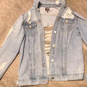 denim light blue jacket